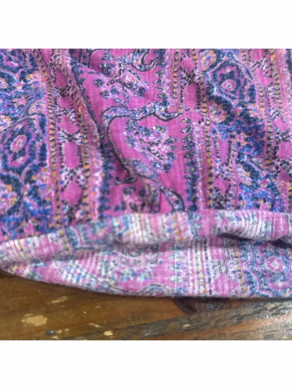 We the free purple paisley top